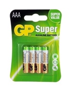 Bateria alk. LR03 AAA GP SUPER B4 1,5V Alkaline