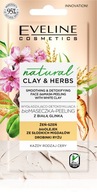 Eveline Natural Clay & Herbs Bio Maseczka - Peeling z białą glinką 8ml