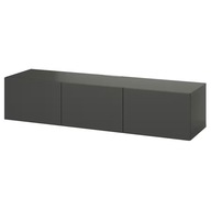 IKEA BESTA TV lavica s dverami tmavosivá/Lappviken tmavosivá 180x42x38cm