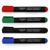 Zestaw 4szt Marker Pisak Permanentny Okrągły 1-3mm