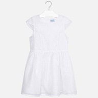 Sukienka MAYORAL elegancka krótki rękaw biały 157