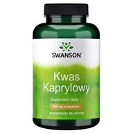 SWANSON KWAS KAPRYLOWY Grzybica DROŻDZAKI Candida