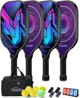 HCBZVV НАБІР З 4 РАКЕТКИ ДЛЯ ПІКНІКА 6 М'ЯЧІВ + СУМКА В КОМПЛЕКТІ