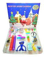 Kalendarz Adwentowy na Święta POP IT 24 Zabawki Antystresowe