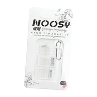 Zestaw Adapterów Nano Sim/Micro,Micro Sim i Nano/Sim (NOOSY 3w1) biały