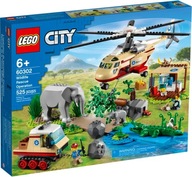 Klocki LEGO City 60302 Na ratunek dzikim zwierzętom ZOO helikopter słoń