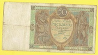 BANKNOT POLSKA 50 ZŁ 1929 R. CW
