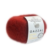 Gazzal SUPER KID MOHAIR moher / 64416 czerwony