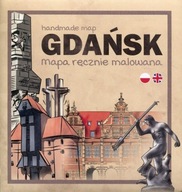 Gdańsk. Mapa ręcznie malowana