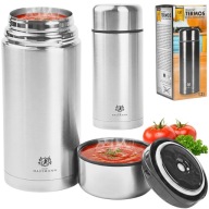 ROZSDAMENTES ACÉL UZSONNÁS TERMOSZ 1,2L THERMO ÉTELTÁROLÓ 24H