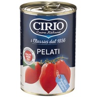 Cirio pomidory w puszce pelati 400g obrane bez skórki włoskie