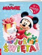 JUŻ ŚWIĘTA Zadania Łamigłówki Naklejki w ŚWIĄTECZNYM KLIMACIE Disney MINNIE