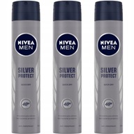 NIVEA MEN Silver Protect Antiperspirant samec v spreji - dezodorant 3x200ml