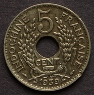 Indochiny Francuskie - 5 centimes 1939