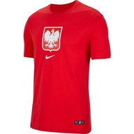 Tričko Nike Poland Tee Evergreen Crest CU9191 611 červené M