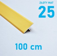 Spojovacia lišta prahová TEOWNIK 25 mm ZLATÁ MAT 1 m