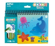Omaľovánka s pastelkami Apli Kids - Ocean