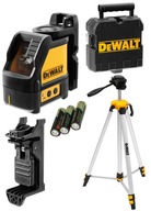 Laser krzyżowy zielony 20m DeWALT DW088CG + statyw 75-184cm DeWALT DE0881T