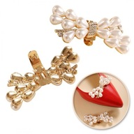 Cipőcsipesz MASNI strasszokkal és gyöngyökkel 2 db KDB52