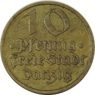 10 FENIGÓW 1932 - WOLNE MIASTO GDAŃSK (3+) -SP314