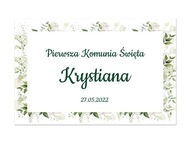 Duży plakat komunijny Personalizowany 60x40cm