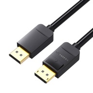 VENTION KABEL PRZEWÓD WIDEO DP 1.2 DISPLAYPORT 2K UHD 4K 60HZ FULL HD 3D 5M