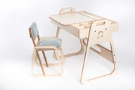 Luula Multifunkčná sada detského nábytku Julle: písací stôl a stolička