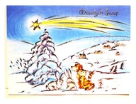 70 Karnet kartka świąteczna BOŻE NARODZENIE Z ŻYCZENIAMI I KOPERTĄ