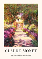Plakat 70x50 Claude Monet piękny ogród róże malowany sztuka BOHO 30 WZORÓW