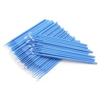 APLIKÁTORY BEZ VLÁKNINY na riasy 2,5 mm modré microbrush 100 ks