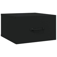 vidaXL Závesný nočný stolík, čierny, 35x35x20 cm