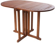 Rozkladací stôl drevený Garden Pleasure oválny
