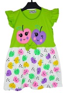 Sukienka dziecięca Tutti Frutti zielona, bawełna roz.92