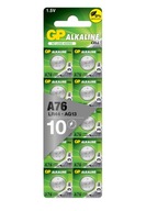 10x Bateria alkaliczna GP SUPER AG13 A76 LR44 1,5V