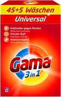 GAMA Universal 50 Prań 3kg proszek do prania białego i jasnych tkanin