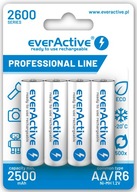 4 x R6/AA everActive 2600 mAh Ni-MH ready to use