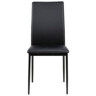 Jedálenská stolička LUXEMBURSKO čierna farba dovnútra actona - CHAIR/DINING/ACT/LUKSE