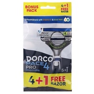 Dorco Pace4 Pro Holiaci strojček 4 Čepele 5 ks