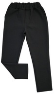 Elegantné chlapčenské nohavice Návštevné Oblekové na Gumičku čierne GAMET 104