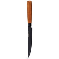 Nóż kuchenny stalowy do krojenia uniwersalny średni NATURE 22,5 cm czarny