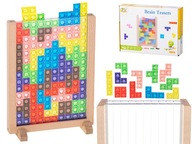 Gra logiczna układanka tetris stojący pionowy kolorowy dla dzieci dorosłych