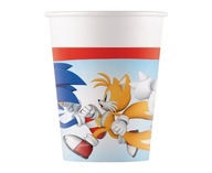 Papierové poháre Sonic ježko rozprávkové narodeniny 8ks