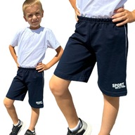 Chlapčenské krátke šortky na WF tmavomodré PL 170