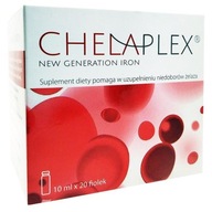 Chelaplex perorálna tekutina, 20 injekčných liekoviek po 10 ml