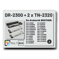 2x Toner TN-2320 + Bęben DR2300 Brother HL-L2340
