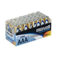 32 x alkalická batéria MAXELL AAA LR3 R3 fólia