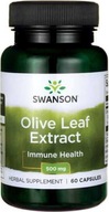 Liść oliwny ekstrakt 500mg Olive Leaf Extract 60 kapsułek SWANSON
