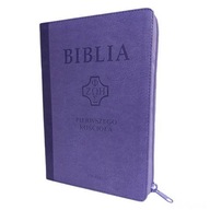 Biblia pierwszego Kościoła fiolet. z paginatorami Praca zbiorowa