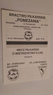 POMEZANIA MALBORK - LUBLINIANKA LUBLIN 18-03-1995 PROGRAM MECZOWY