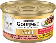 Gourmet CAT Gold Sos Karma mokra z łososiem i kurczakiem w sosie op. 85g